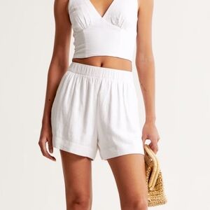 Abercrombie // Linen-Blend Pull-On Short